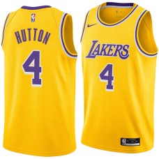 Los Angeles Lakers #4 Joe Hutton Jersey -Gold