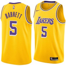 Los Angeles Lakers #5 Dick Barnett Jersey -Gold