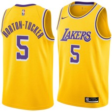 Los Angeles Lakers #5 Talen Horton-Tucker Jersey -Gold