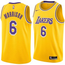 Los Angeles Lakers #6 Adam Morrison Jersey -Gold