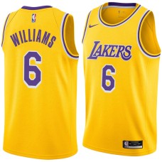 Los Angeles Lakers #6 Derrick Williams Jersey -Gold