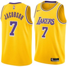 Los Angeles Lakers #7 Sam Jacobson Jersey -Gold