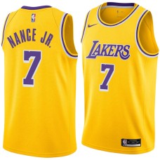 Los Angeles Lakers #7 Larry Nance Jr Jersey -Gold