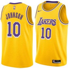 Los Angeles Lakers #10 Trey Johnson Jersey -Gold