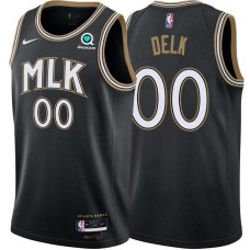 Atlanta Hawks #00 Tony Delk Jersey -Black 2020-21 City