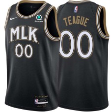 Atlanta Hawks #00 Jeff Teague Jersey -Black 2020-21 City