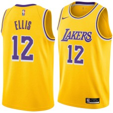 Los Angeles Lakers #12 Boo Ellis Jersey -Gold