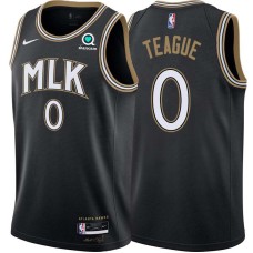 Atlanta Hawks #0 Jeff Teague Jersey -Black 2020-21 City