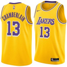 Los Angeles Lakers #13 Wilt Chamberlain Jersey -Gold