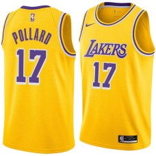 Los Angeles Lakers #17 Jim Pollard Jersey -Gold