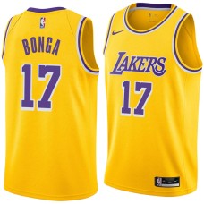 Los Angeles Lakers #17 Isaac Bonga Jersey -Gold