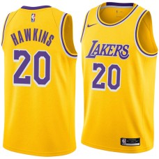 Los Angeles Lakers #20 Tom Hawkins Jersey -Gold