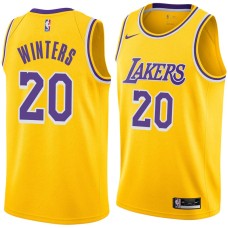 Los Angeles Lakers #20 Brian Winters Jersey -Gold