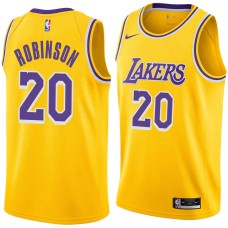 Los Angeles Lakers #20 Rumeal Robinson Jersey -Gold