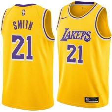 Los Angeles Lakers #21 Bobby Smith Jersey -Gold