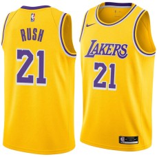 Los Angeles Lakers #21 Kareem Rush Jersey -Gold