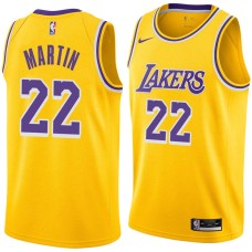 Los Angeles Lakers #22 Slater Martin Jersey -Gold