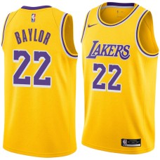 Los Angeles Lakers #22 Elgin Baylor Jersey -Gold