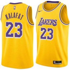 Los Angeles Lakers #23 Ed Kalafat Jersey -Gold