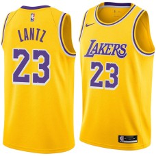 Los Angeles Lakers #23 Stu Lantz Jersey -Gold