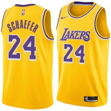 Los Angeles Lakers #24 Herm Schaefer Jersey -Gold