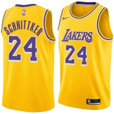 Los Angeles Lakers #24 Dick Schnittker Jersey -Gold