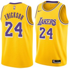 Los Angeles Lakers #24 Keith Erickson Jersey -Gold