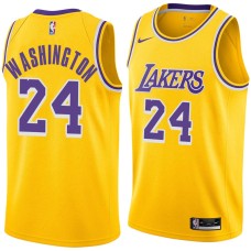 Los Angeles Lakers #24 Kermit Washington Jersey -Gold