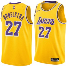 Los Angeles Lakers #27 Art Spoelstra Jersey -Gold