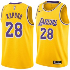 Los Angeles Lakers #28 Jason Kapono Jersey -Gold