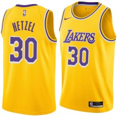 Los Angeles Lakers #30 Fred Hetzel Jersey -Gold