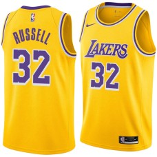 Los Angeles Lakers #32 Cazzie Russell Jersey -Gold