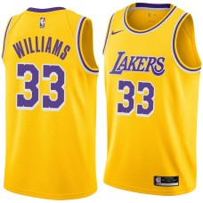 Los Angeles Lakers #33 Bob Williams Jersey -Gold