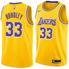 Los Angeles Lakers #33 Hot Rod Hundley Jersey -Gold