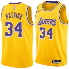 Los Angeles Lakers #34 Myles Patrick Jersey -Gold