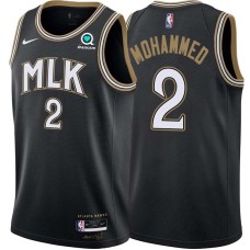 Atlanta Hawks #2 Nazr Mohammed Jersey -Black 2020-21 City