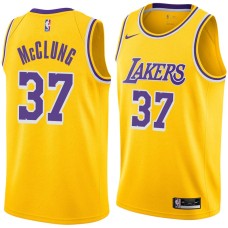 Los Angeles Lakers #37 Mac McClung Jersey -Gold