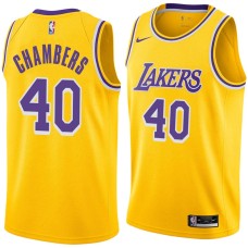 Los Angeles Lakers #40 Jerry Chambers Jersey -Gold