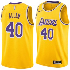 Los Angeles Lakers #40 Lucius Allen Jersey -Gold