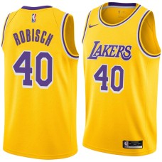 Los Angeles Lakers #40 Dave Robisch Jersey -Gold