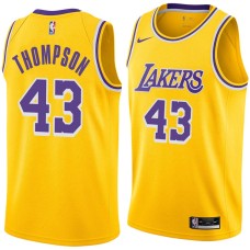 Los Angeles Lakers #43 Mychal Thompson Jersey -Gold