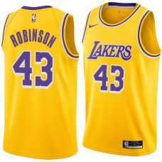 Los Angeles Lakers #43 Cliff Robinson Jersey -Gold