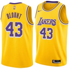 Los Angeles Lakers #43 Corie Blount Jersey -Gold