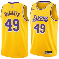 Los Angeles Lakers #49 Mel McCants Jersey -Gold