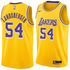 Los Angeles Lakers #54 Mark Landsberger Jersey -Gold