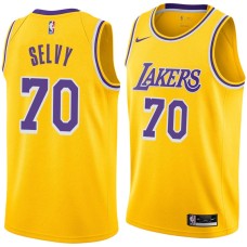 Los Angeles Lakers #70 Frank Selvy Jersey -Gold