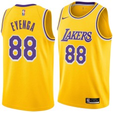 Los Angeles Lakers #88 Christian Eyenga Jersey -Gold