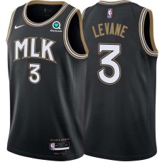 Atlanta Hawks #3 Andrew Levane Jersey -Black 2020-21 City