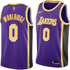 Los Angeles Lakers #0 Orlando Woolridge Jersey -Purple