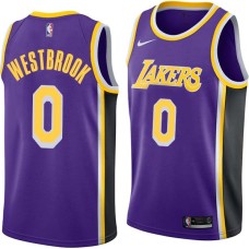 Los Angeles Lakers #0 Russell Westbrook Jersey -Purple